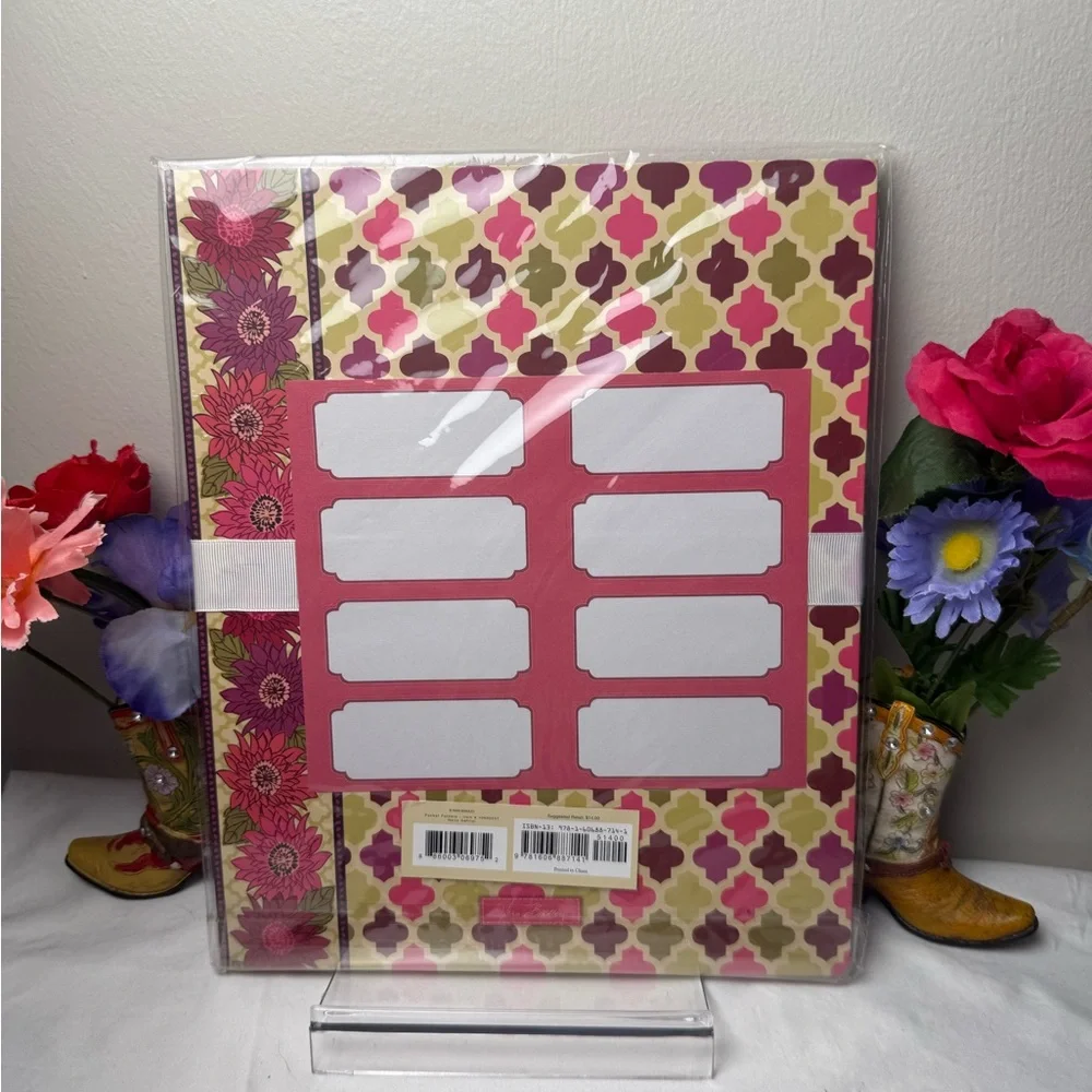 NWT Vera Bradley Hello Dahlia Pocket Folders Retired Pattern Floral Design